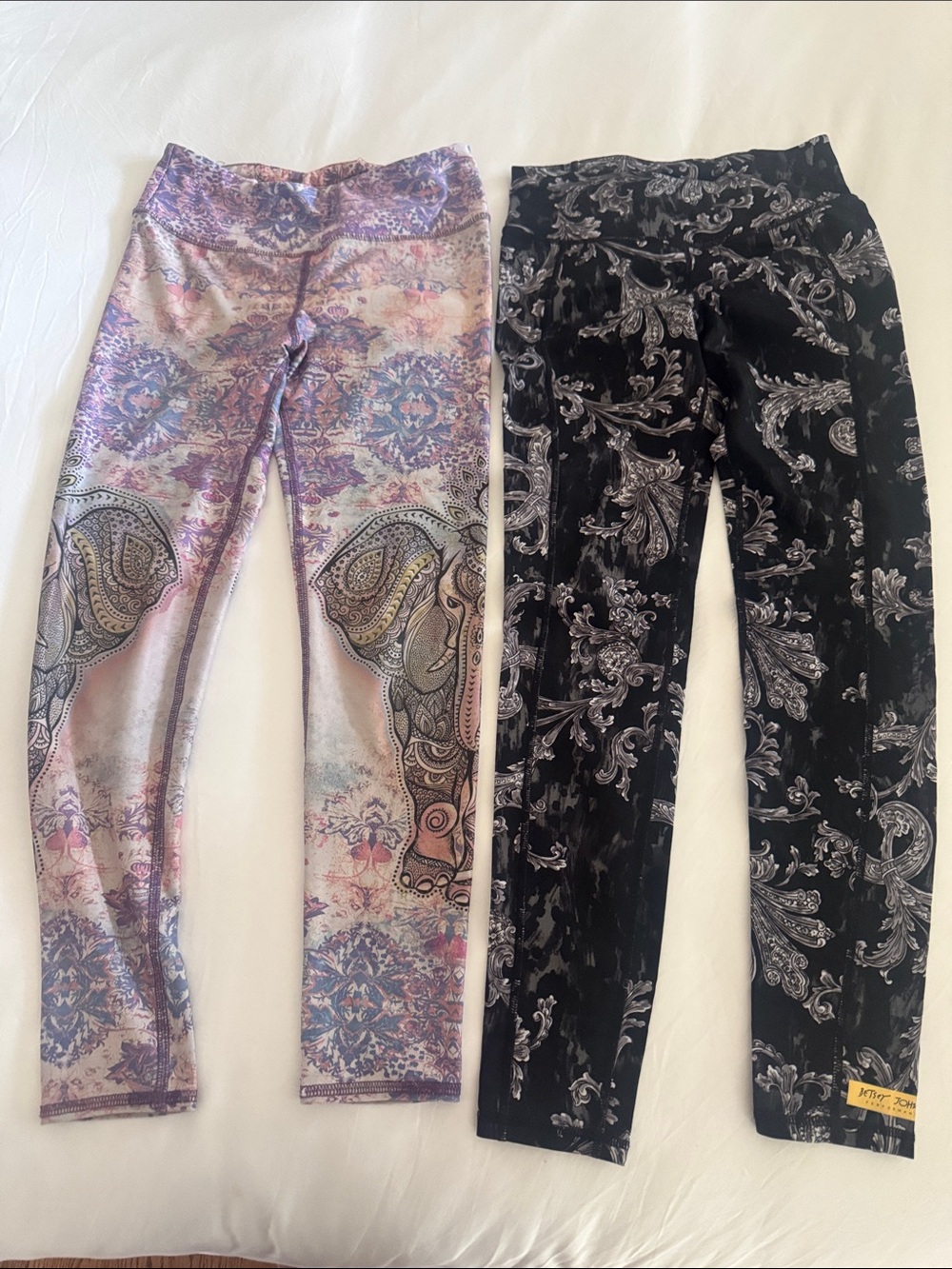 Leggings: Evolution and Creation & Betsy Johnson Black Paisley